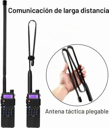 Vista 2 de BAOFENG Radioaficionado UV-5R de mano UV5R 8W Walkie Talkies de largo