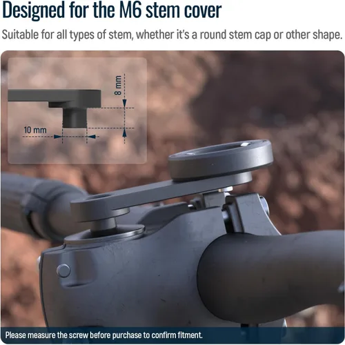 Vista 5 de sincetop Soporte universal de teléfono para bicicleta, soporte de teléfono con tapa de vástago de aluminio para bicicletas de montaña y carretera