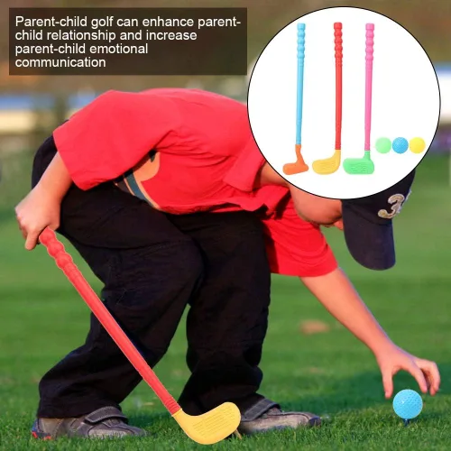 Vista 4 de Palos de golf para niños, minigolf para niños, suministros para interiores y exteriores, la diversión de cultivar la imaginación y la observación