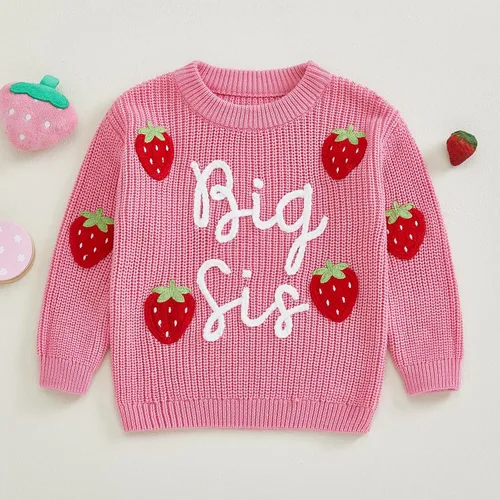 Vista 15 de VISGOGO Suéter a juego para hermanitas grandes y pequeñas, ropa de una sola pieza