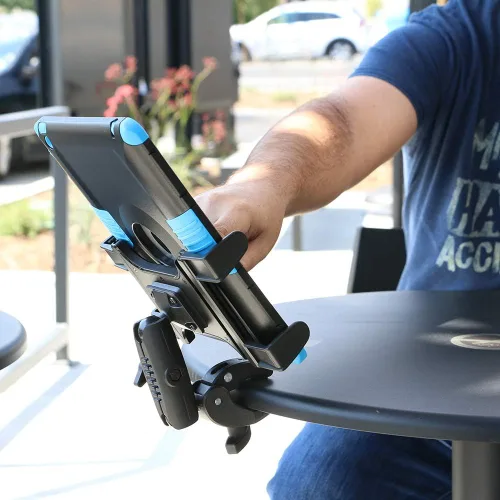 Vista 8 de ARKON Soportes – Soporte para tablet con abrazadera Resistente a la corrosión Soporte para tableta con abrazadera resistente Función