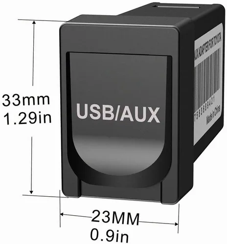 Vista 8 de USB AUX Flush Mount - Cable de extensión Jack para panel de tablero de automóvil compatible con Toyota, 3.5mm y enchufe de montaje de extensión USB