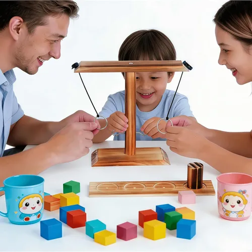 Vista 3 de Juego de lanzamiento de anillos, juego de gancho y anillo de base grande, juego de lanzamiento de gancho y anillo para adultos y niños, juego