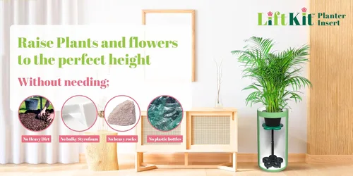 Vista 3 de Inserto para maceta Lift Kit Alto con forma cónica para rellenar la parte inferior de macetas altas y contenedores grandes de plantas Para