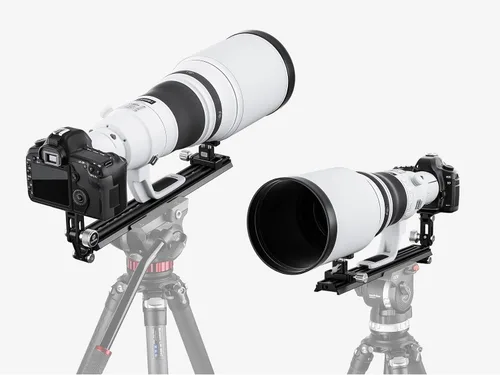 Vista 6 de Leofoto VR-380Kit actualizado 14.961 in Dual Pivot Long Lens Support para Manfrotto/Sachtler Tripod Head