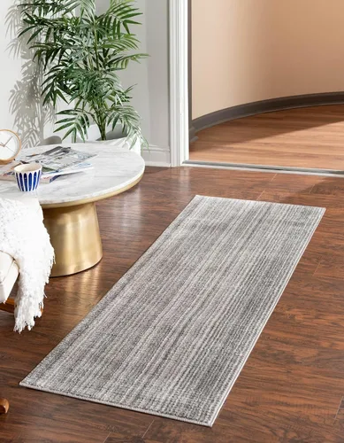 Vista 60 de Unique Loom Gemstone Collection - Alfombra de área - Topacio (2' x 5' 11" corredor, marfil / marrón)