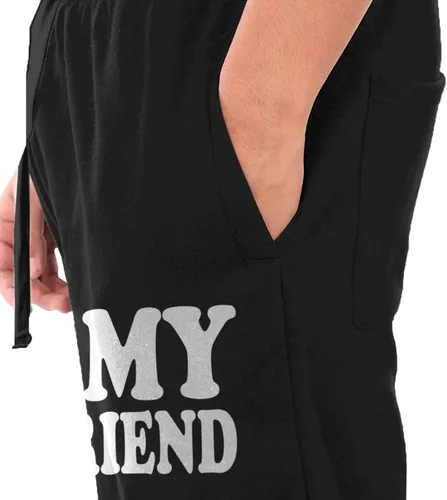 Vista 3 de Heart I Love My Girlfriend - Pantalones deportivos de moda con bolsillos para hombre