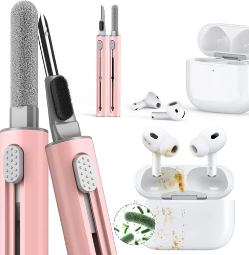 Vista 10 de Kit de limpieza Inesore para Airpods Pro Serie 3 2 1, herramienta de pluma de limpieza multifunción para auriculares, altavoces de iPhone