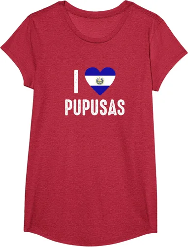 Vista 45 de Camiseta I Love Pupusa from El Salvador