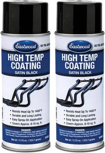Vista 3 de Eastwood Aerosol de recubrimiento negro satinado resistente a altas temperaturas 11.75 oz