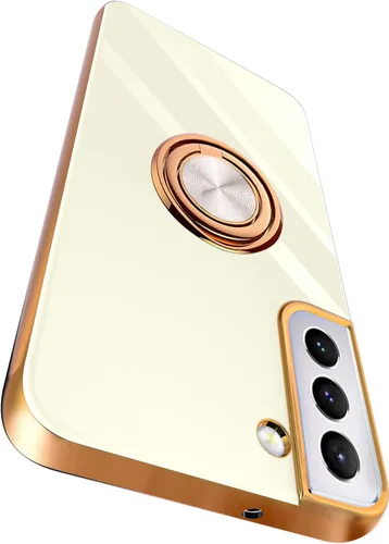 Vista 9 de Funda compatible con Samsung Galaxy S22 con soporte de anillo Negro