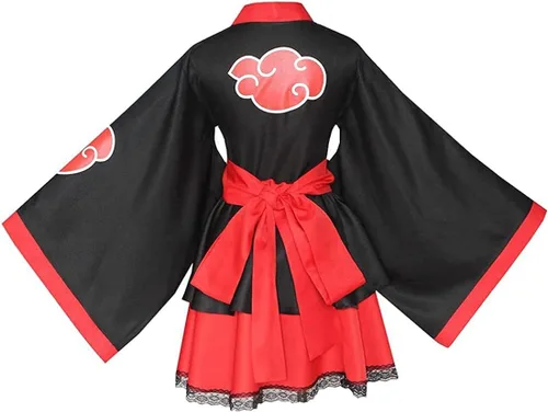 Vista 2 de kiwi Elephants Cosplay Akatsuki Vestido Lolita Kimono Disfraces Cosplay