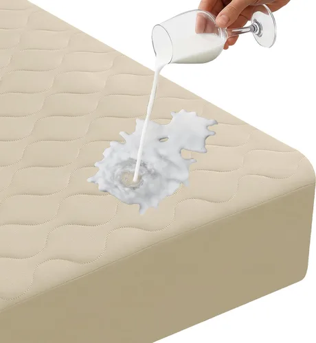 Vista 12 de Protector de colchón impermeable, protector de colchón individual ajustado hasta 16 pulgadas de profundidad, funda de colchón de cama suave