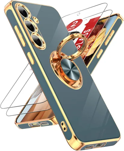 Vista 8 de LeYi Funda para iPhone XR: con Protector de Pantalla de Vidrio Templado [Paquete de 2] Soporte de Anillo Giratorio de 360°, Soporte Magnético