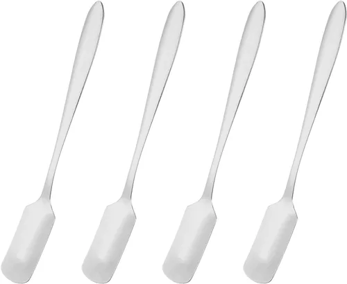 Vista 9 de uxcell 4 mini cucharas de café expreso de acero inoxidable de 5 pulgadas, cucharas de postre, cucharas de té helado para café, helado, té, azúcar