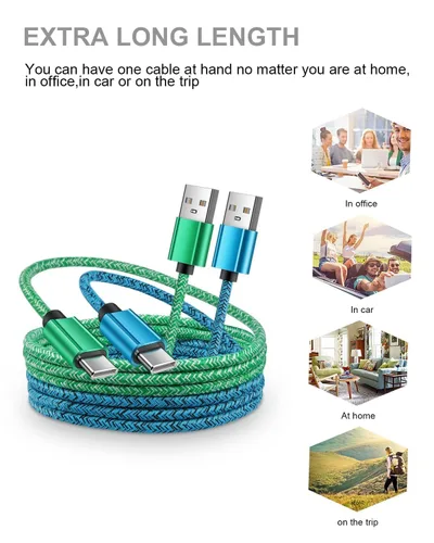 Vista 6 de Cargador iPhone 17 de 0.91 m con extremo USB, cable de carga CarPlay para auto corto para iPhone 17Pro Max, USBC, para Apple 17, 16, 15, iPhone Air