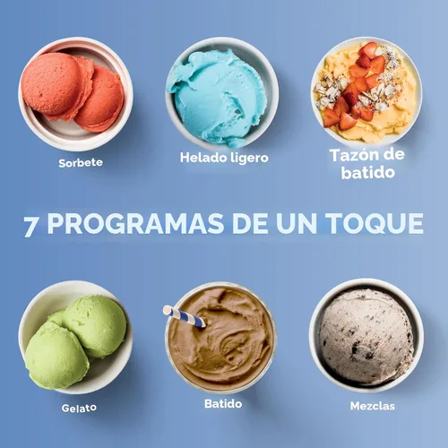 Vista 7 de Ninja CREAMi Paquete de Máquina para Hacer Helados Incluye (4) Recipientes de 16 oz. para Gelato, Mezclas, Batidos, Sorbete, Cuencos de Batidos
