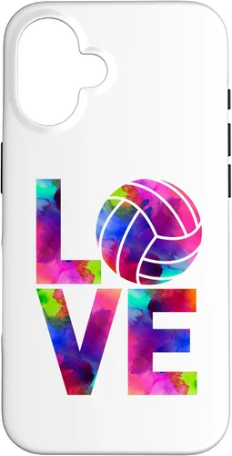 Vista 31 de Funda para iPhone 11 Pro Max Love Volleyball Watercolor Girl Team Tournament Retro Vibe