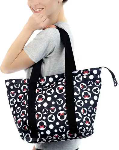 Vista 2 de Disney Tote Mickey & Minnie Mouse Icon Print - Bolsa de viaje con cremallera