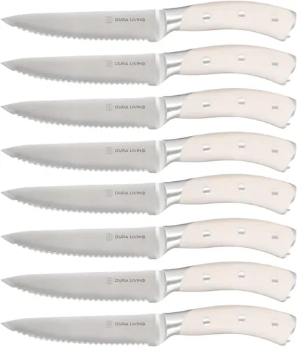 Vista 12 de DURA LIVING Cuchillo de pelar, cuchillo de cocina profesional de 3.5 pulgadas, cuchillo alemán de acero inoxidable de alto carbono ultra afilado