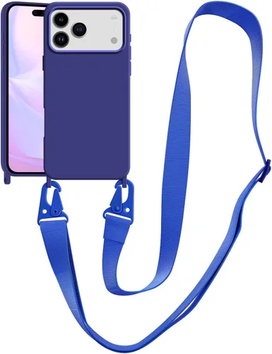 Vista 73 de Funda compatible con iPhone 8 Plus, iPhone 7 Plus/6 Plus/6S Plus con cordón, funda cruzada para iPhone con correa ajustable de silicona para iPhone