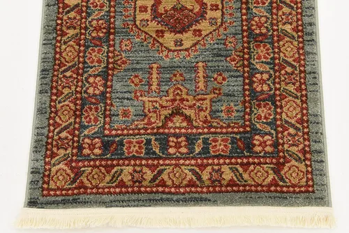 Vista 13 de Unique Loom Sahand Collection - Alfombra de área (2' 2" x 3' 1", rectangular, azul claro/marrón claro)
