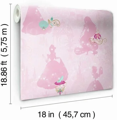 Vista 3 de RoomMates Disney Princess - Papel tapiz para despegar y pegar