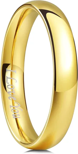 Vista 46 de King Will Alianza de boda de acero inoxidable 316L para hombres y mujeres, anillo de boda de 0.31 a 0.315 pulgadas de ancho, chapado en negro