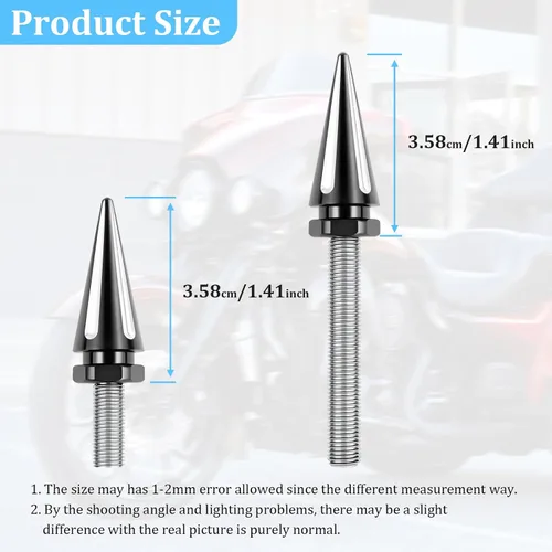 Vista 7 de Pernos de espiga de parabrisas de motocicleta Tornillos para 2014-UP Harley Street Glide Electra Glide Freewheeler negro