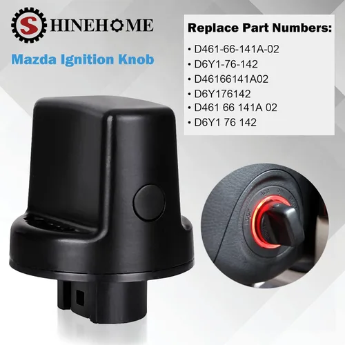 Vista 4 de Interruptor de encendido para llave de encendido compatible con CX-9 2007-2015 2007-2011 CX-7 2006-2007 Mazda 6 sin llave Juego de tapas