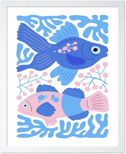Vista 31 de Poster Master Fish Poster - Retro Aquatic Print - Marine Life Art - Groovy Fish Design - Abstract Artwork - Chic Boho Decor - Sea Design - Ocean or