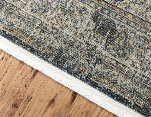 Vista 3 de Unique Loom Baracoa Collection - Alfombra de área La Cabana (2' 2" x 3' 1", gris humo/marrón)