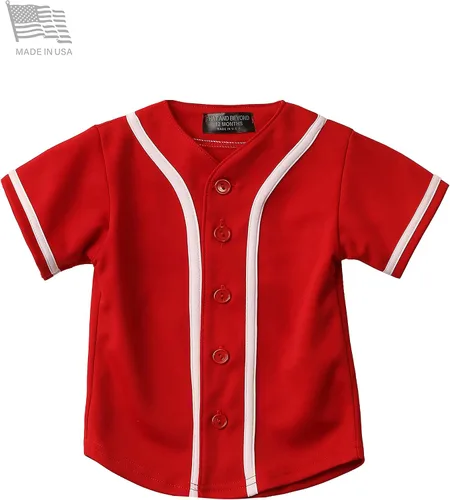 Vista 3 de Ma Croix Mx - Camiseta de béisbol con botones para niños