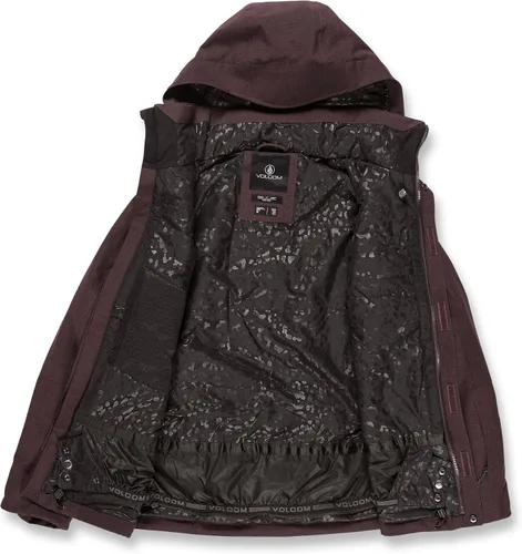 Vista 3 de Volcom Sherwin - Chaqueta de invierno con capucha aislada para snowboard y esquí para mujer