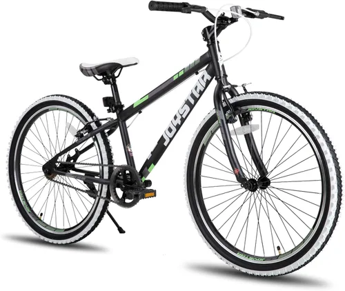 Vista 17 de JOYSTAR Lubbock 20 24 Inch Kids Bike for Boys & Girls Ages 7-12 Years Hardtail Mountain Bike for Kids with 1-Speed/7-Speed Drivetrain, White Wall