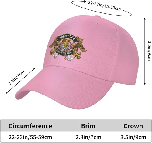 Vista 5 de Angels Salute Our Fallen Soldiers Baseball Cap for Men Women Classic Solid Color Adjustable Dad Hat