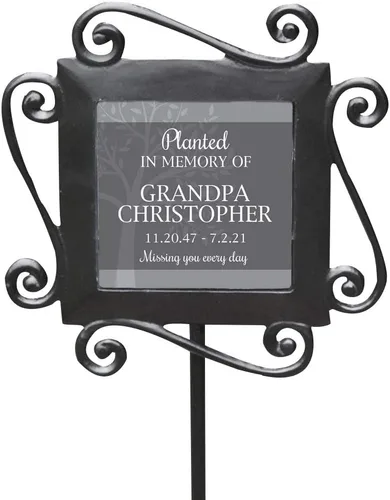 Vista 32 de GiftsForYouNow, estaca de jardín conmemorativa para mascota de hierro forjado, 28 x 8.5