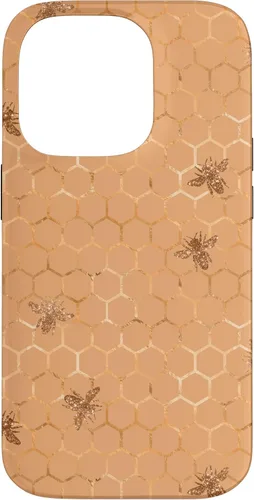 Vista 17 de Honey Comb Honey Bee Pretty Garden - Carcasa para iPhone 17