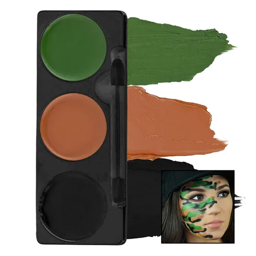 Vista 6 de Mehron - Paleta de maquillaje tricolor para Halloween, talla única