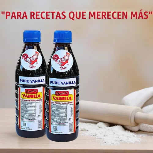 Vista 3 de Danncy Vanilla Dark 12 fl oz (12.0 fl oz) Paquete de 2 – Auténtico sabor a vainilla mexicana