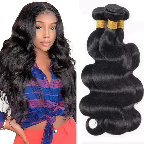 Vista 107 de Color 30 paquetes de cabello humano marrón onda del cuerpo paquetes 8 10 12 pulgadas brasileño virgen Remy extensiones de cabello humano doble trama