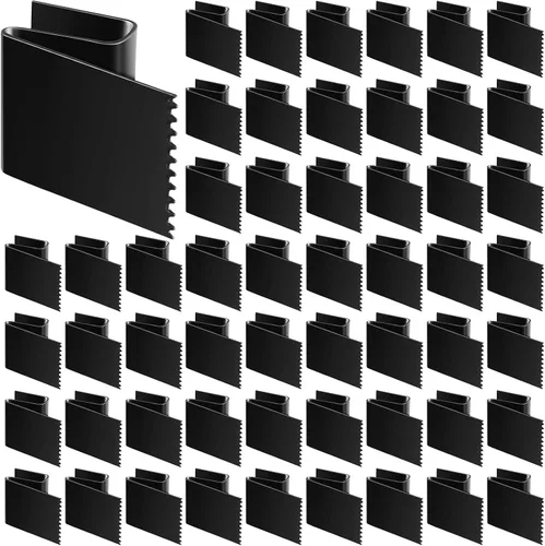 Vista 10 de 20 clips de madera contrachapada de huracán, tormenta, de acero al carbono, para protección universal reutilizable de 1/2 pulgada, color negro