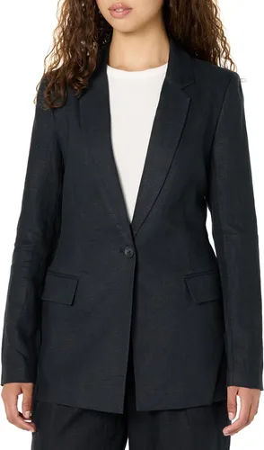 Vista 8 de The Drop Blake - Blazer largo para mujer Boucle negro