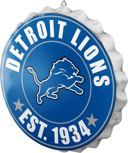 Vista 25 de NFL Team Logo Metal Hanging Wall Bottle Cap Sign