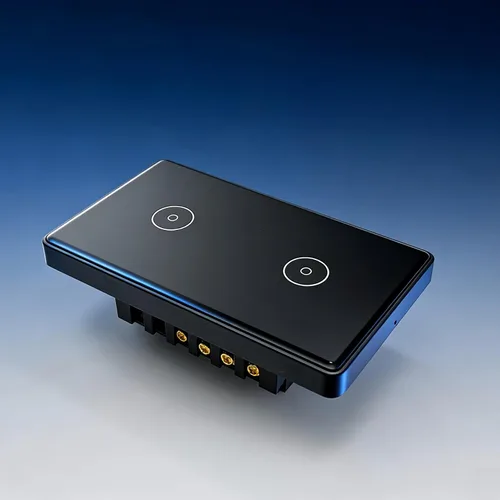 Vista 11 de Smart-Life - Interruptor de luz táctil inteligente de pared, panel de vidrio, control remoto inalámbrico por aplicación Smart-Life en cualquier