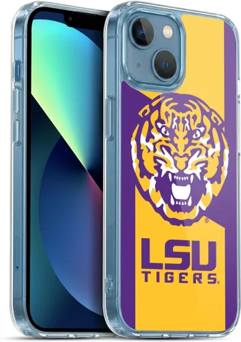 Vista 96 de Head Case Designs Funda de gel suave con licencia oficial de la Universidad Estatal de Louisiana LSU Camou compatible con Apple iPhone 7 Plus/iPhone
