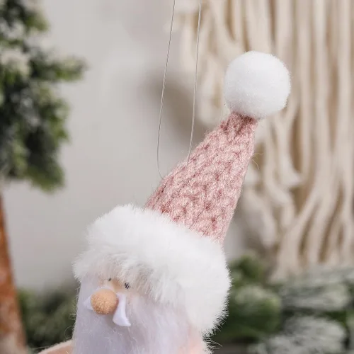 Vista 4 de 4 adornos colgantes de ángel de felpa, adorno de muñeca de árbol de Navidad, decoración de muñecas colgantes, colgante de hadas para Navidad, Año