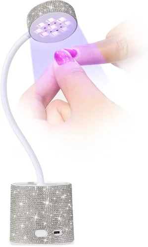Vista 11 de Lámpara de uñas LED UV, mini luz UV para esmalte de uñas de gel, secador de uñas LED recargable, secado rápido, lámpara de uñas UV para el hogar