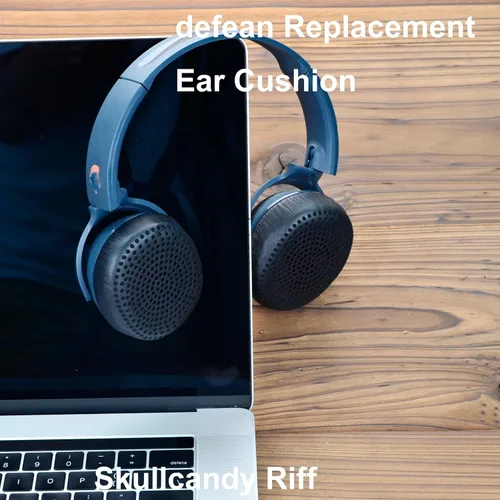 Vista 5 de Riff - Almohadillas de repuesto defean compatibles con auriculares inalámbricos Skullcandy Riff (negro)