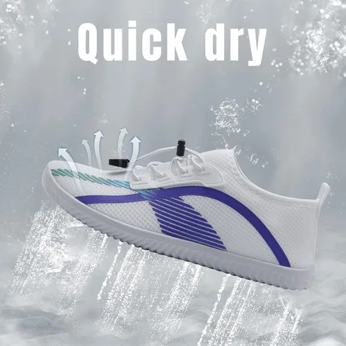 Vista 5 de Tenis impermeables para hombres y mujeres, descalzo, calcetín acuático de secado rápido para usar al aire libre, calzado deportivo para kayak